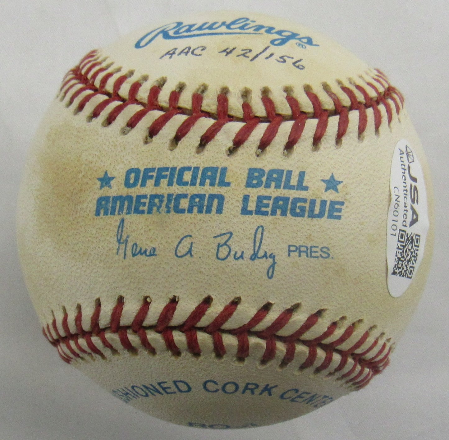 Don Larsen Yogi Berra Multi Signed 50's Stars Auto Rawlings Baseball JSA CN60101