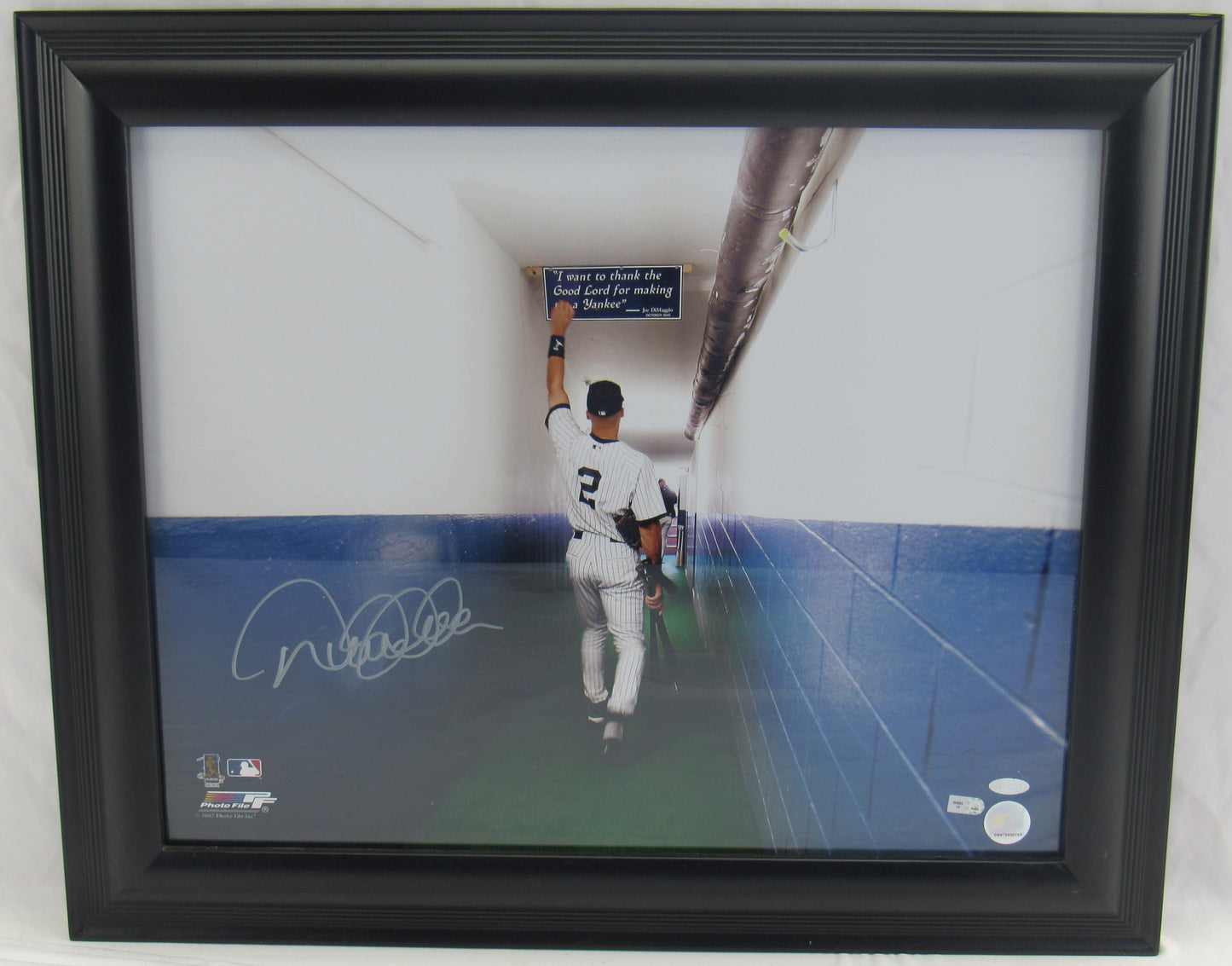 Derek Jeter Signed Auto Autograph Framed 16x20 Photo Steiner Sports COA