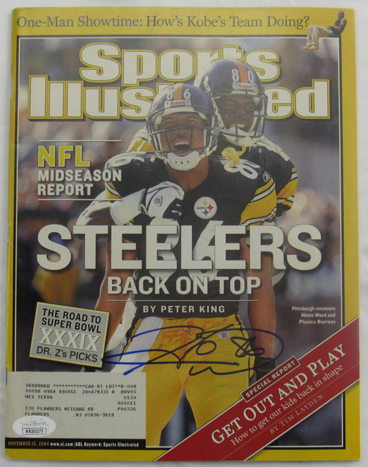 Hines Ward Signed Auto Autograph Sports Illustrated Magazine JSA WB202175