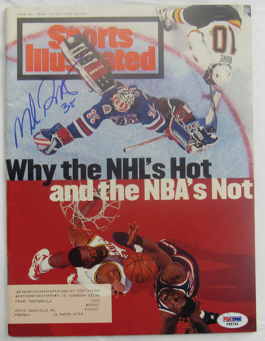 Mike Richter Signed Auto Autograph Sports Illustrated Magazine PSA/DNA F65753
