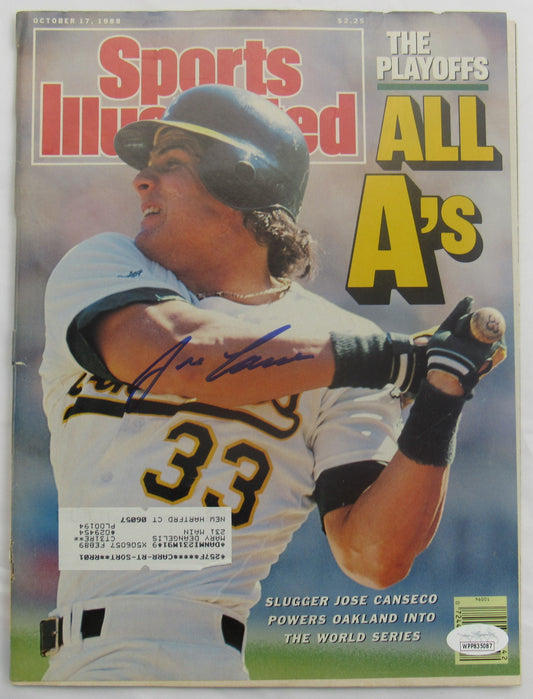 Jose Canseco Signed Auto Autograph Sports Illustrated Magazine WPP835087