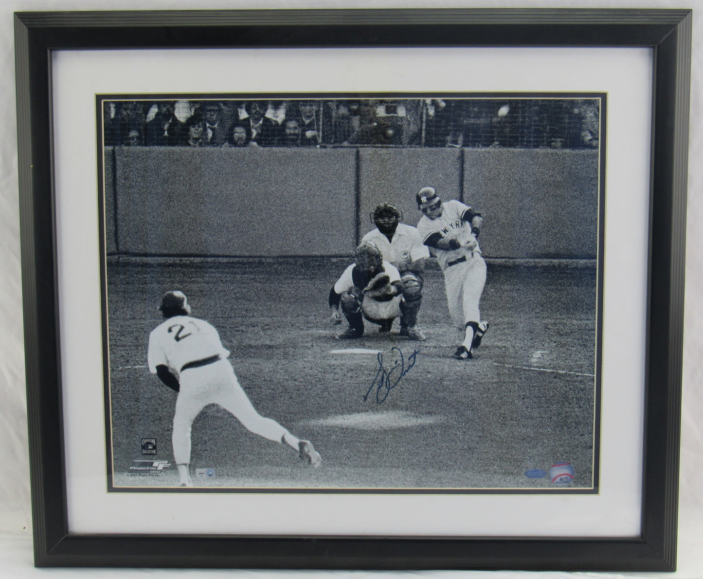 Bucky Dent Signed Auto Autograph Framed 16x20 Photo Steiner Sports Hologram