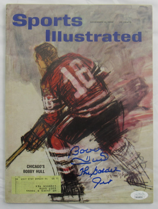 Bobby Hull Signed Auto Autograph Sports Illustrated Magazine JSA WA168532