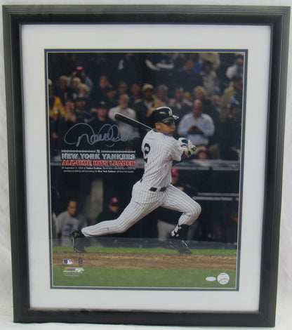 Derek Jeter Signed Auto Autograph Framed 16x20 Photo Steiner Sports Hologram