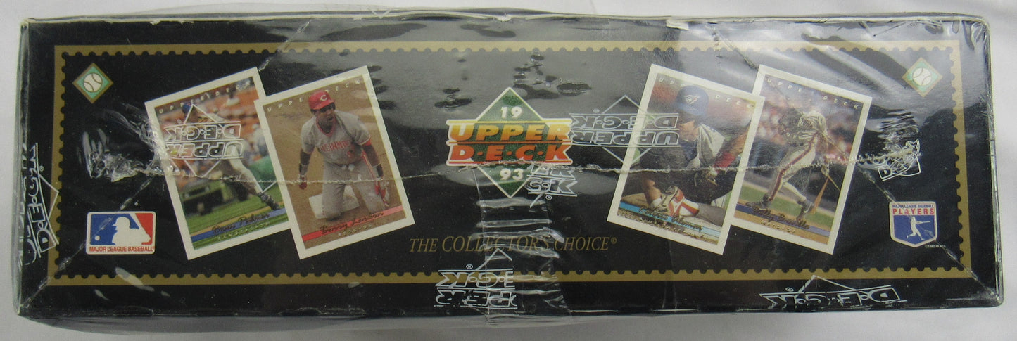 1993 Upper Deck Series One Sealed 36ct Baseball Wax Box