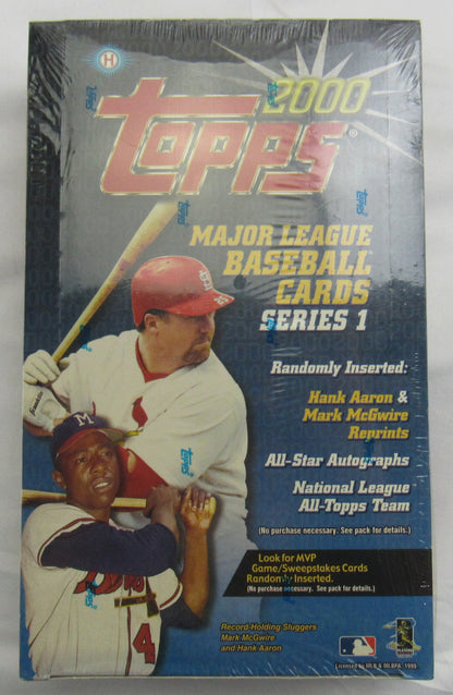 2000 Topps Series 1 Sealed 36ct Baseball Wax Box