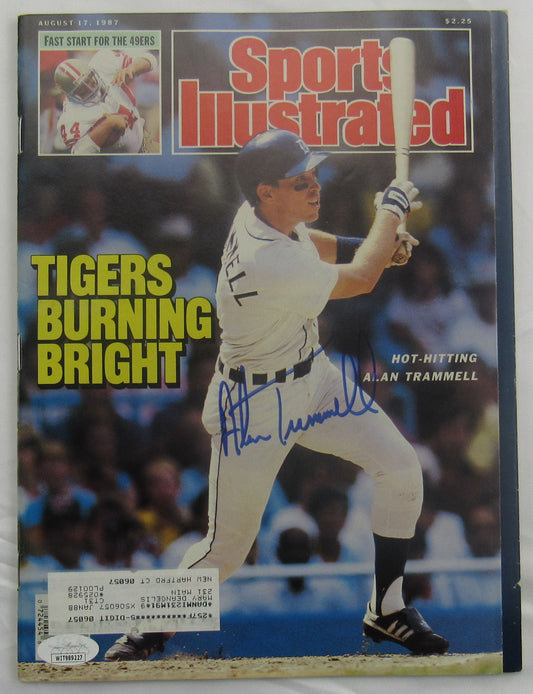 Alan Trammell Signed Auto Autograph Sports Illustrated Magazine JSA WIT989227