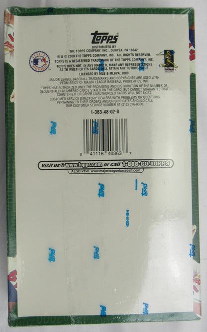 2000 Topps Series 2 Sealed 36ct Baseball Wax Box