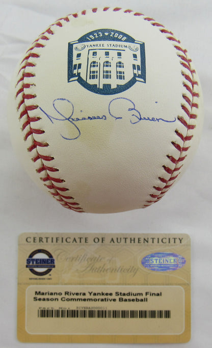 Mariano Rivera Signed Auto Autograph Rawlings Yankees Baseball Steiner COA