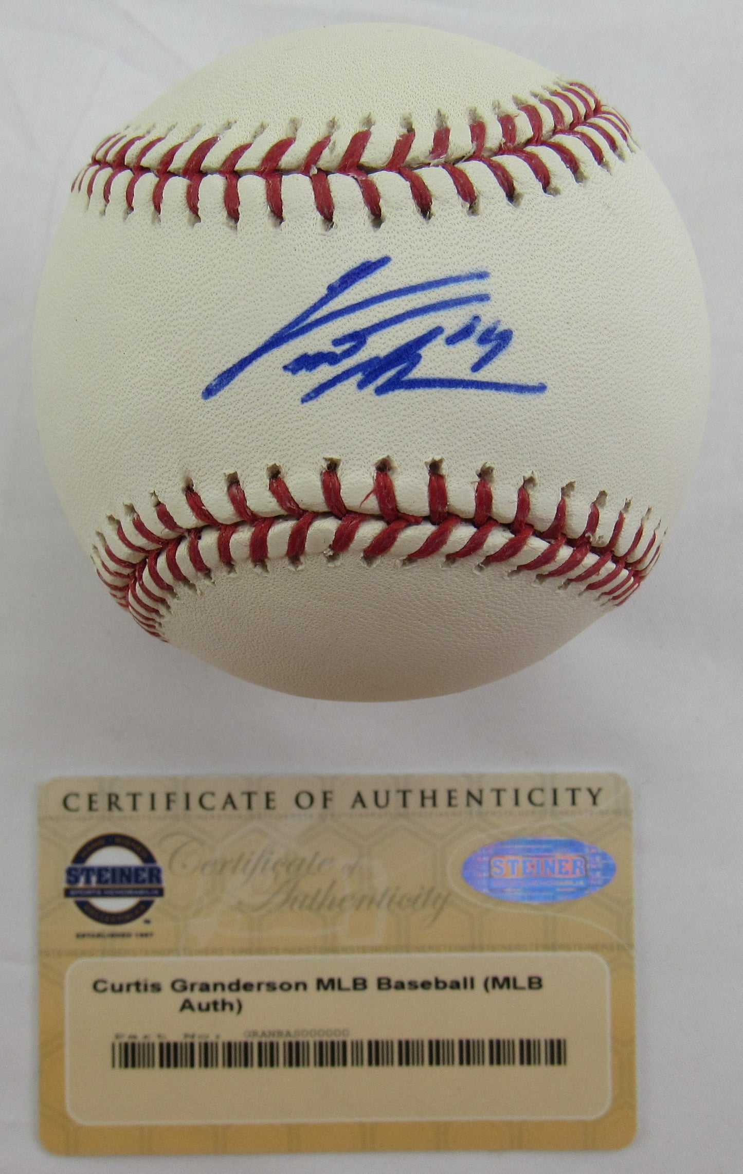 Curtis Granderson Signed Auto Autograph Rawlings Baseball Steiner COA