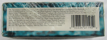 1995 Upper Deck Series One 36ct Sealed Baseball Wax Box