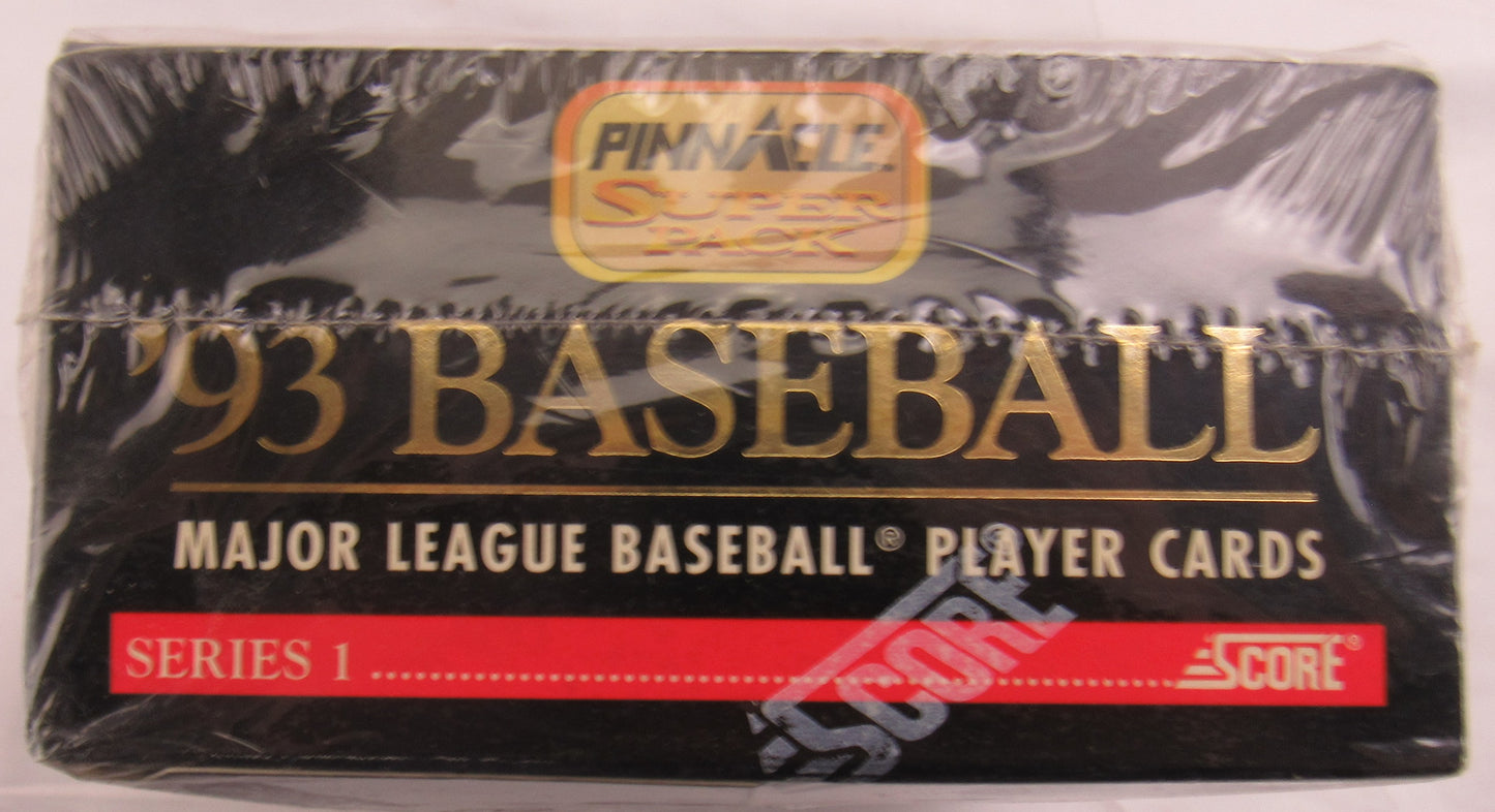 1993 Baseball Score Pinnacle Super Pack Series 1 Sealed Wax Box