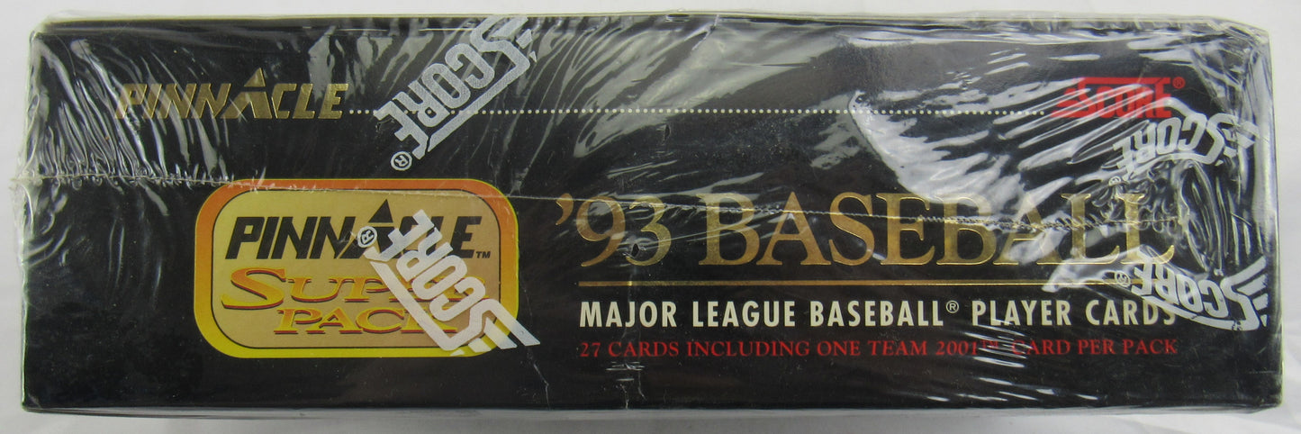 1993 Baseball Score Pinnacle Super Pack Series 1 Sealed Wax Box