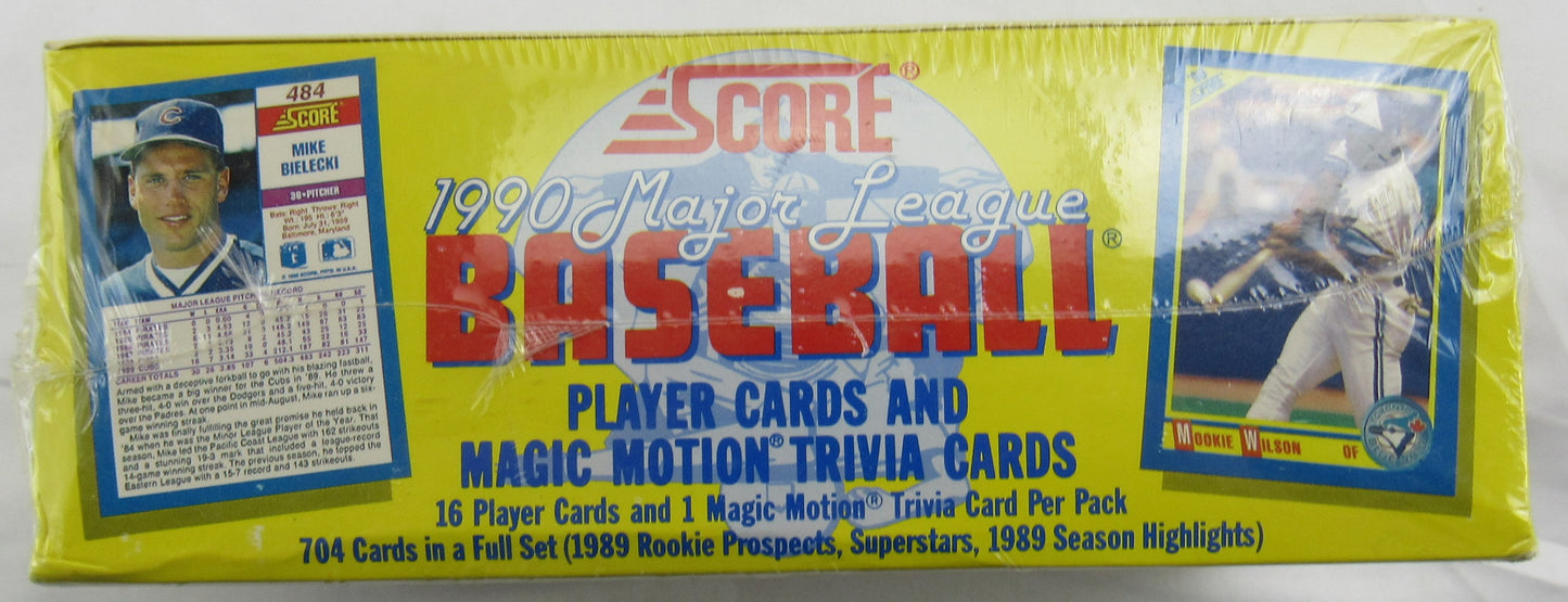 1990 Score Baseball Sealed Wax Box