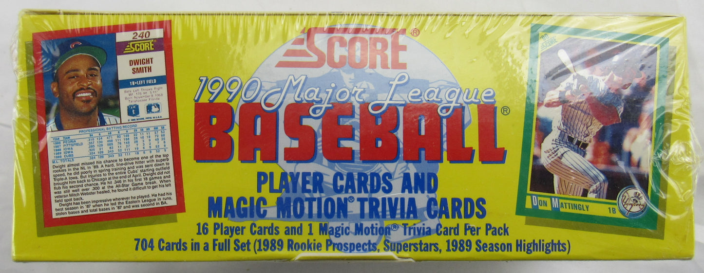 1990 Score Baseball Sealed Wax Box