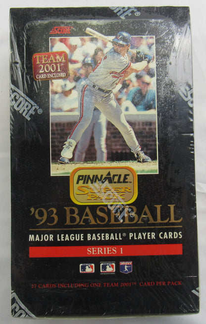 1993 Score Pinnacle Super Pack Series 1 Baseball Sealed Wax Box