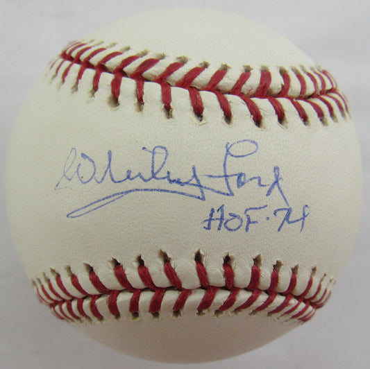 Whitey Ford Signed Auto Autograph Rawlings Baseball w/ HOF Insc Steiner COA