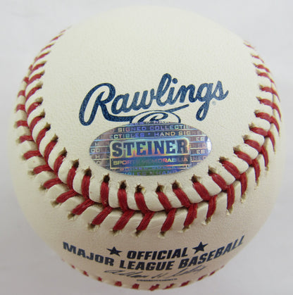 Whitey Ford Signed Auto Autograph Rawlings Baseball w/ HOF Insc Steiner COA