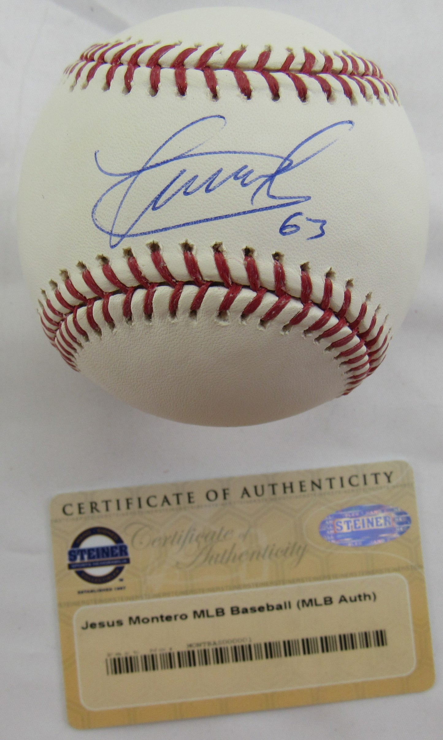 Jesus Montero Signed Auto Autograph Rawlings Baseball Steiner COA