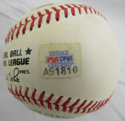 Don Drysdale Sandy Koufax Signed Rawlings Baseball PSA A91810