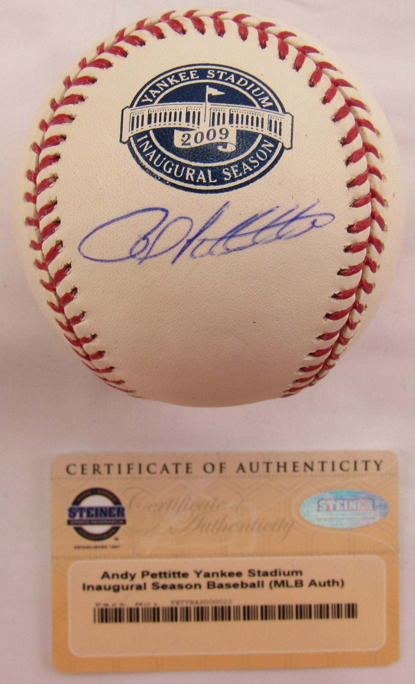 Andy Pettitte Signed Auto Autograph Rawlings Baseball Steiner COA