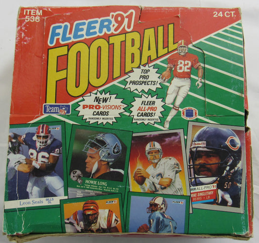 1991 Fleer Football Jumbo Wax Box