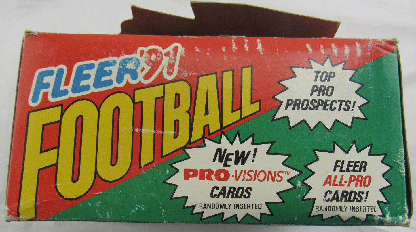 1991 Fleer Football Jumbo Wax Box