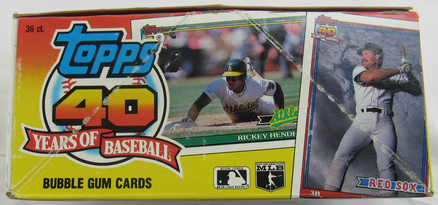 1991 Topps Baseball Wax Box 35/36 Packs