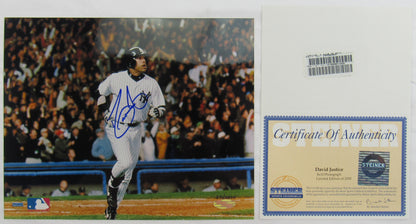 David Justice Signed Auto Autograph 8x10 Photo #371/2000 Steiner COA