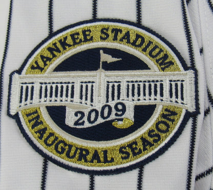 Derek Jeter Signed Auto Autograph 2009 World Series Yankees Jersey w/ Inaugural Season & WS Patches Steiner COA