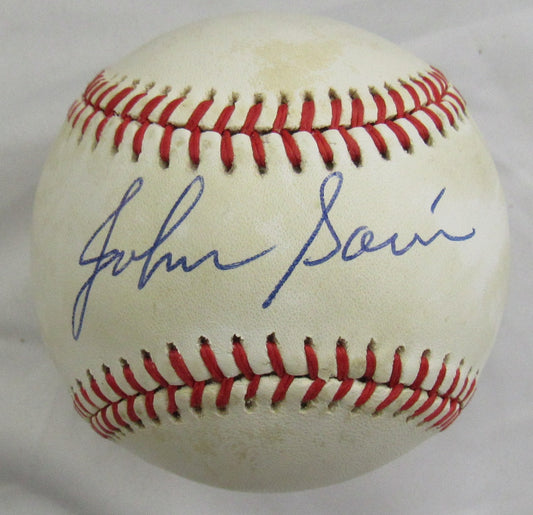 John Sain Signed Rawlings Baseball JSA B19079