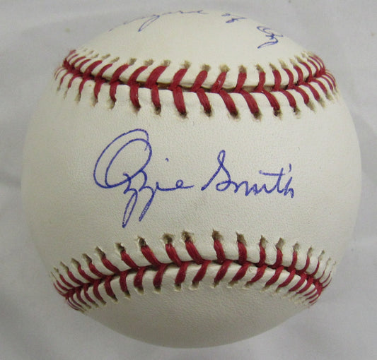Ozzie Smith Signed Rawlings Baseball Steiner Hologram - Wizard of Oz Inscription - Rare!