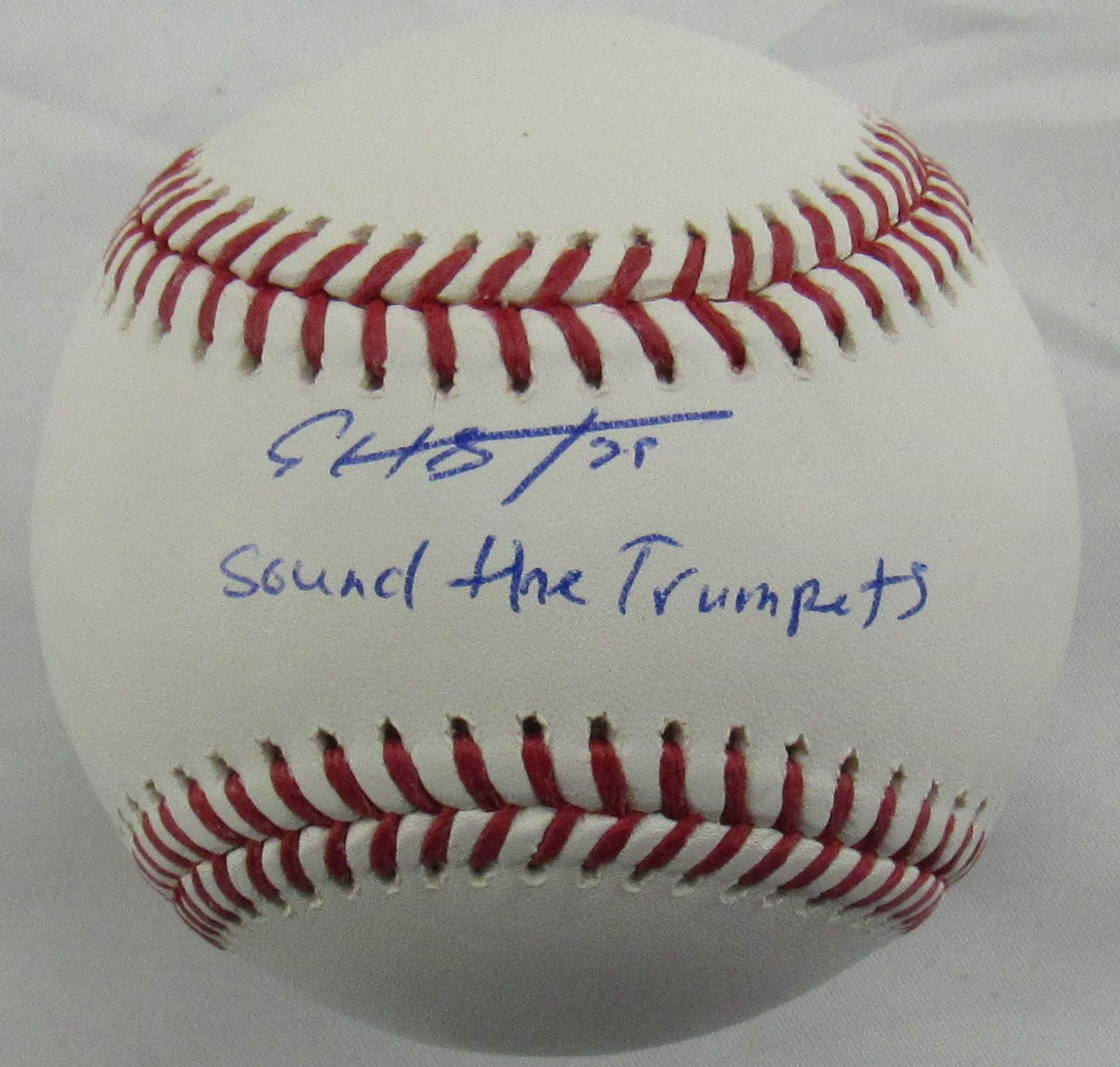 Edwin Diaz Signed Auto Autograph Rawlings Baseball w/ Trumpets Insc JSA COA