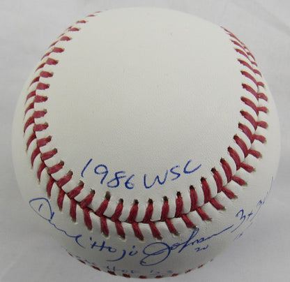 Howard Johnson Signed Auto Autograph Rawlings Baseball w/ Multiple Insc JSA COA