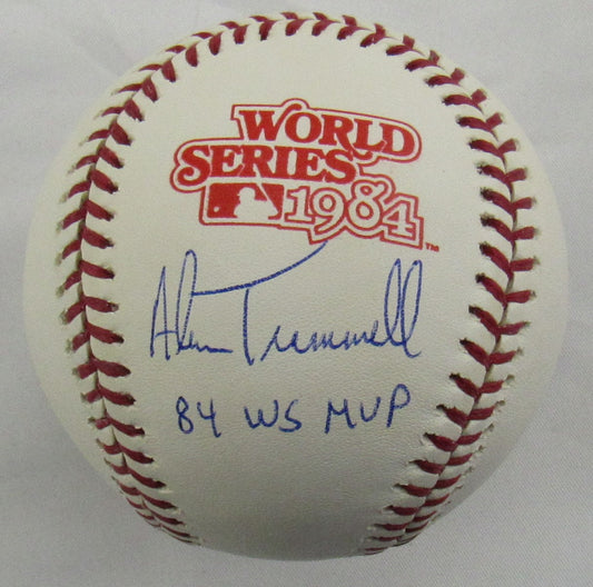 Alan Trammell Signed Auto Autograph Rawlings MLB 1984 WS Baseball w/ WSC Insc JSA COA