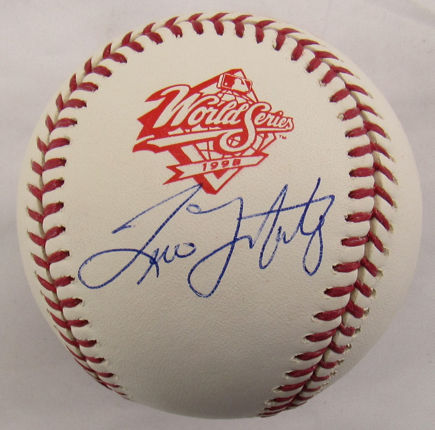 Tino Martinez Signed Auto Autograph Rawlings MLB 1998 WS Baseball JSA COA