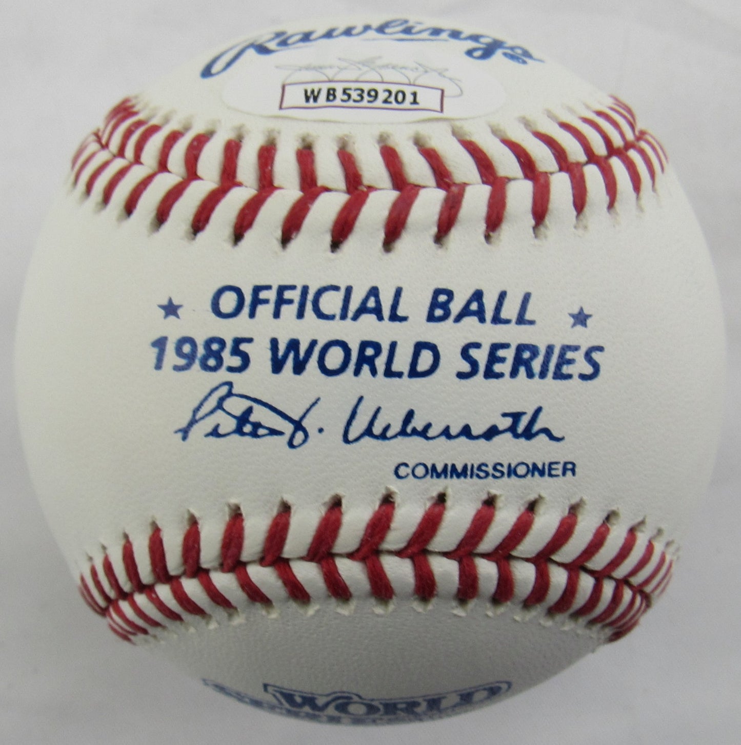 Bret Saberhagen Signed Auto Autograph Rawlings 1985 World Series Baseball w/ WS MVP Insc JSA COA