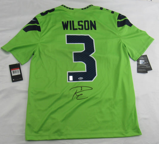 Russell Wilson Signed Color Rush Jersey Beckett S02856