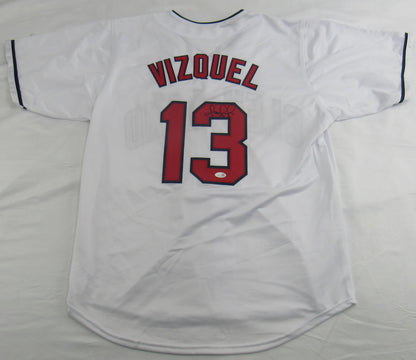 Omar Vizquel Signed Jersey Beckett JSA Certified