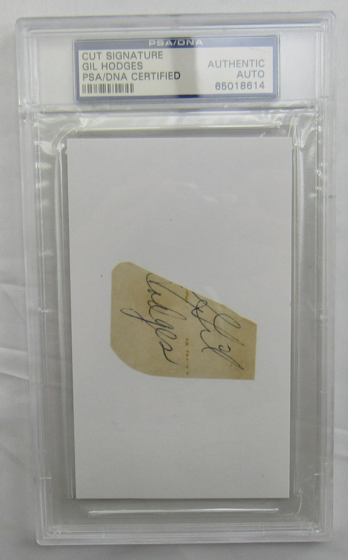 Gil Hodges Cut Signed Auto PSA/DNA Encapsulated XIII