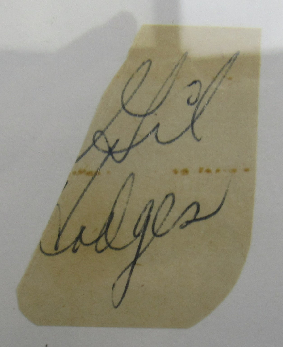 Gil Hodges Cut Signed Auto PSA/DNA Encapsulated XIII
