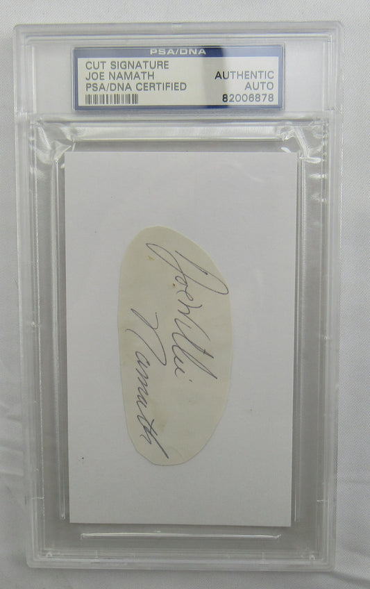 Joe Namath Cut Signed Auto PSA/DNA Encapsulated II