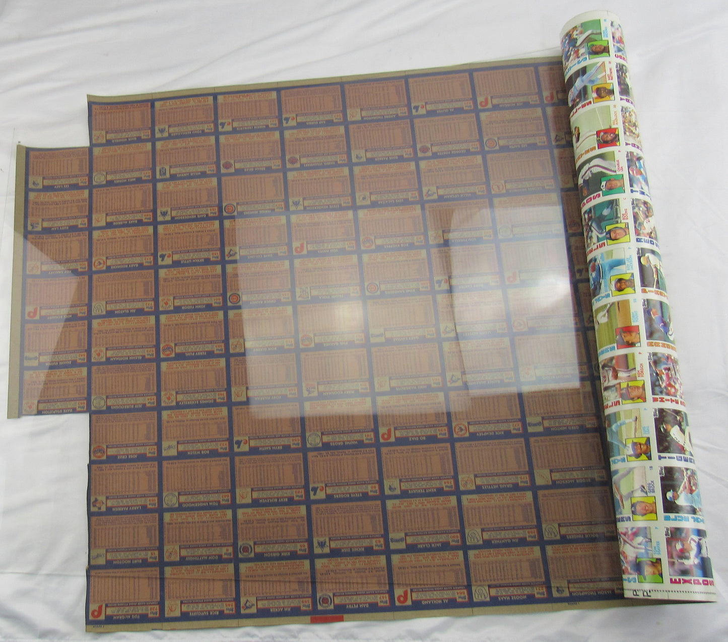 1984 Topps Baseball Card Uncut Sheet with Mattingly. Strawberry RC