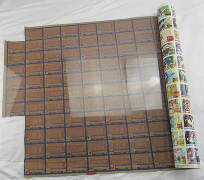 1984 Topps Baseball Card Uncut Sheet with Mattingly. Strawberry RC