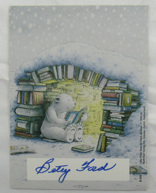 Betty Ford Signed Auto 3x4 Card PSA/DNA H12128