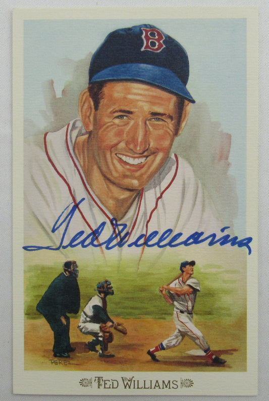Ted Williams Signed Auto Post Card PSA/DNA JSA LOA X07307