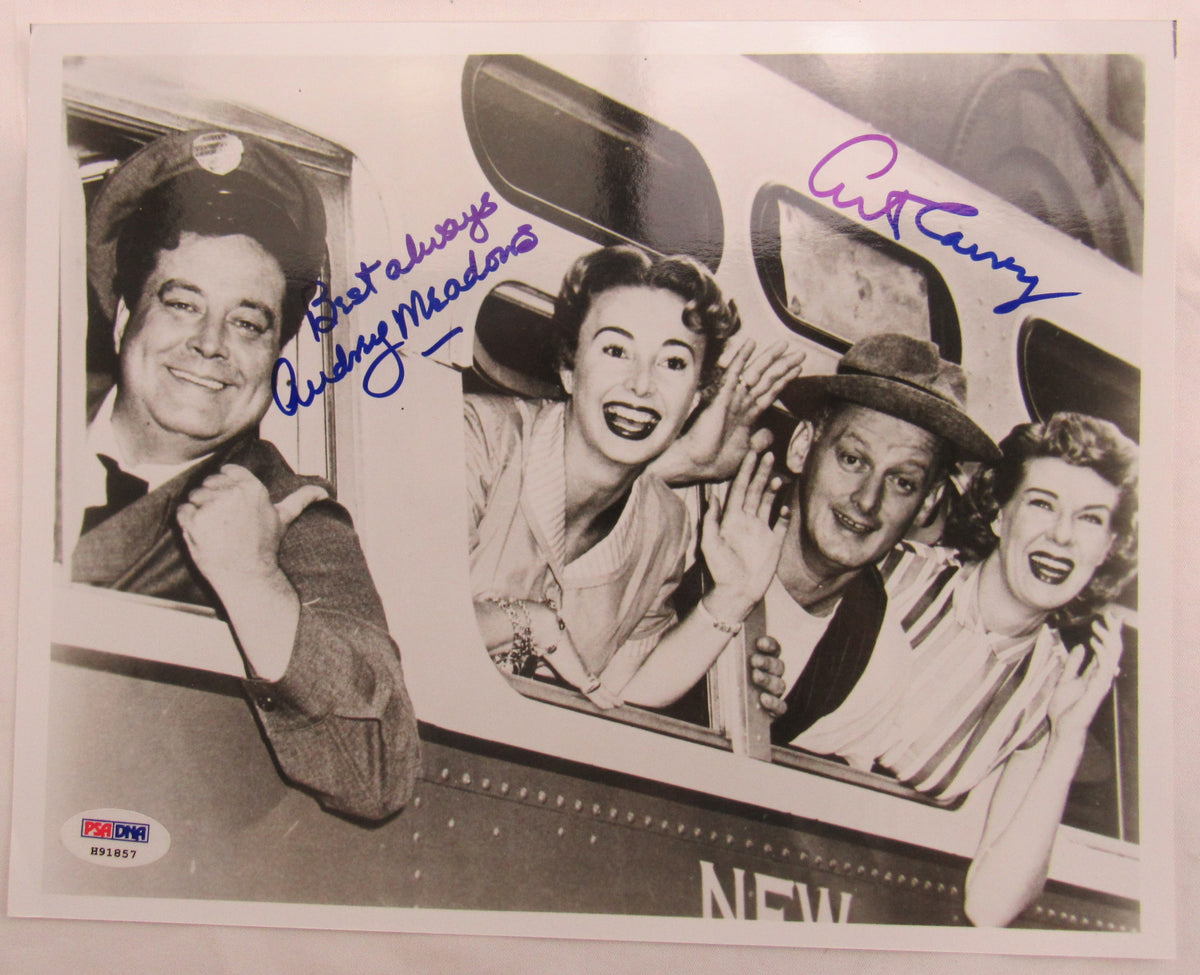 Art Carney + Audrey Meadows Signed Auto 8x10 Photo PSA/DNA H91857