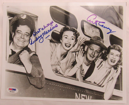 Art Carney + Audrey Meadows Signed Auto 8x10 Photo PSA/DNA H91857