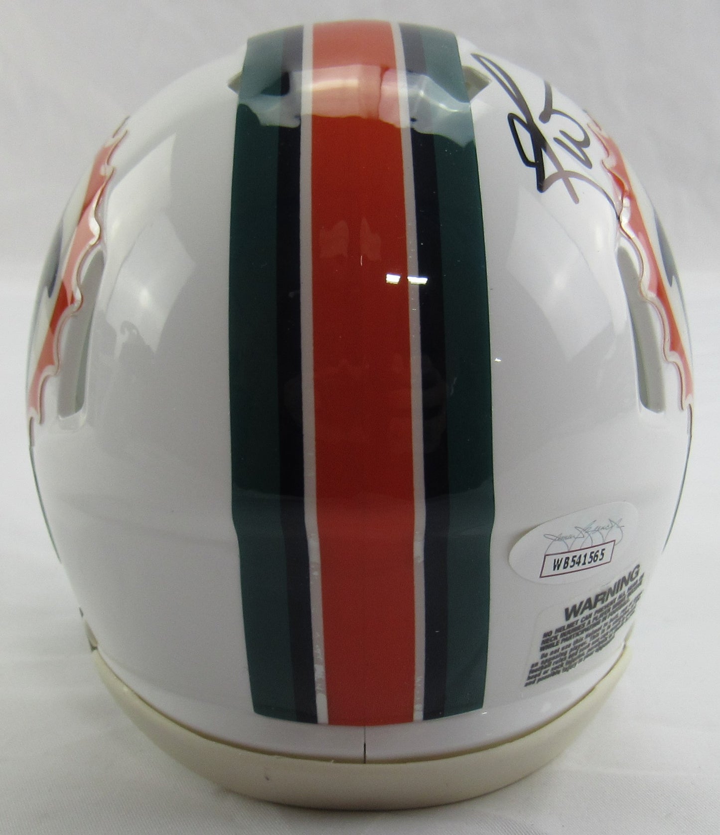 Ricky Williams Signed Auto Autograph Throwback Dolphins Mini Helmet w/ Insc JSA COA