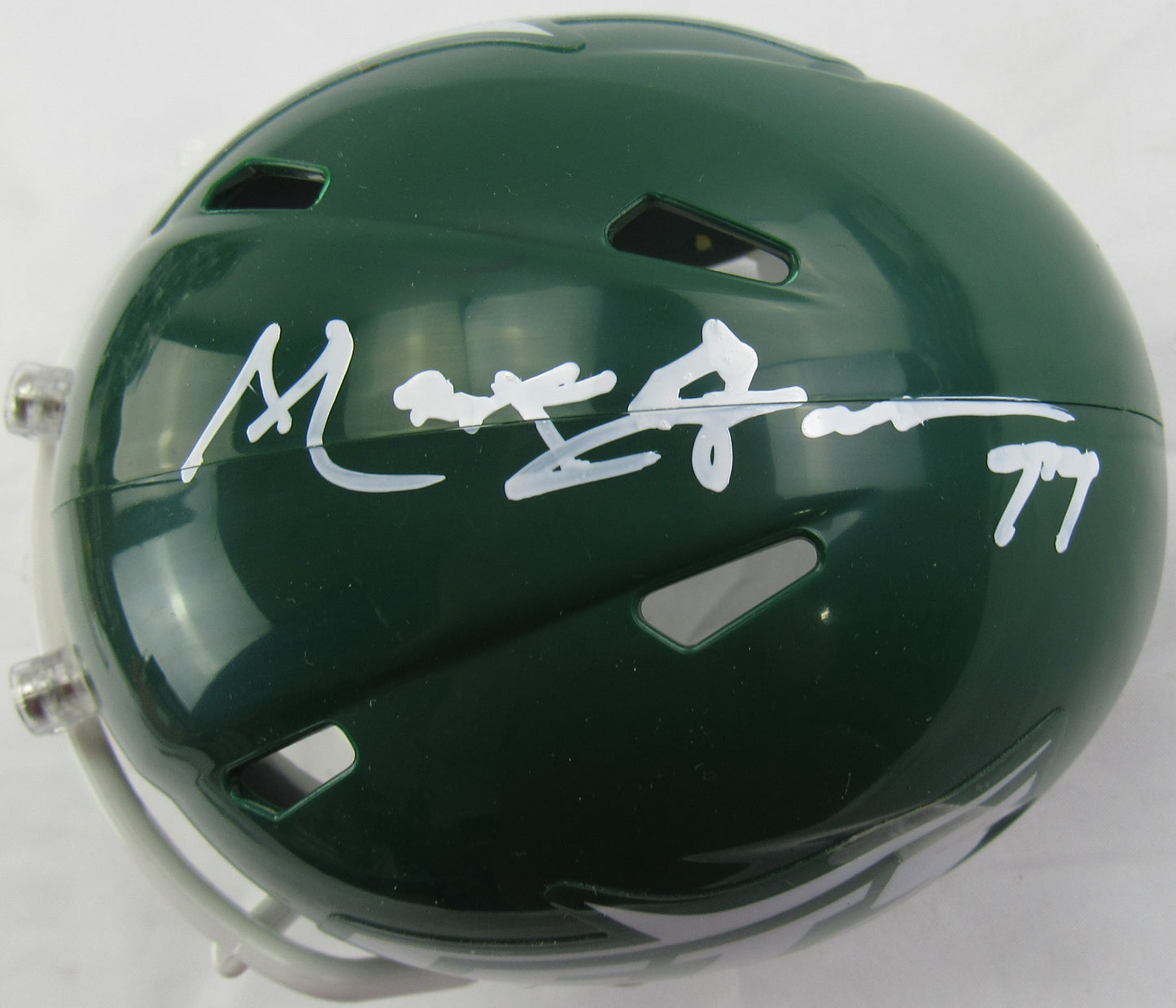 Mark Gastineau Signed Auto Autograph Jets Mini Helmet JSA WB541692